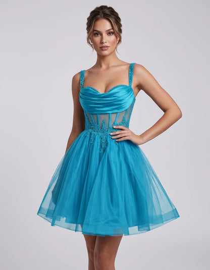 Caravelle Mini Dresses — Lake Blue | SKU: RB-e7e7aa-lakeblue-2,RB-e7e7aa-lakeblue-4,RB-e7e7aa-lakeblue-6,RB-e7e7aa-lakeblue-8,RB-e7e7aa-lakeblue-10,RB-e7e7aa-lakeblue-12,RB-e7e7aa-lakeblue-14,RB-e7e7aa-lakeblue-14W,RB-e7e7aa-lakeblue-16,RB-e7e7aa-lakeblue-16W,RB-e7e7aa-lakeblue-18W,RB-e7e7aa-lakeblue-20W