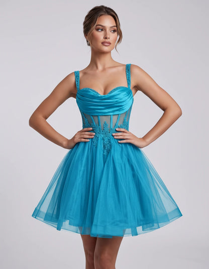 Caravelle Mini Dresses — Lake Blue | SKU: RB-e7e7aa-lakeblue-2,RB-e7e7aa-lakeblue-4,RB-e7e7aa-lakeblue-6,RB-e7e7aa-lakeblue-8,RB-e7e7aa-lakeblue-10,RB-e7e7aa-lakeblue-12,RB-e7e7aa-lakeblue-14,RB-e7e7aa-lakeblue-14W,RB-e7e7aa-lakeblue-16,RB-e7e7aa-lakeblue-16W,RB-e7e7aa-lakeblue-18W,RB-e7e7aa-lakeblue-20W