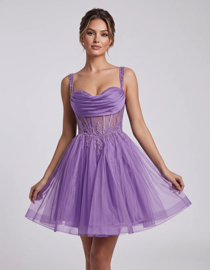 Caravelle Mini Dresses — Light Purple | SKU: RB-e7e7aa-lightp4e-2,RB-e7e7aa-lightp4e-4,RB-e7e7aa-lightp4e-6,RB-e7e7aa-lightp4e-8,RB-e7e7aa-lightp4e-10,RB-e7e7aa-lightp4e-12,RB-e7e7aa-lightp4e-14,RB-e7e7aa-lightp4e-14W,RB-e7e7aa-lightp4e-16,RB-e7e7aa-lightp4e-16W,RB-e7e7aa-lightp4e-18W,RB-e7e7aa-lightp4e-20W
