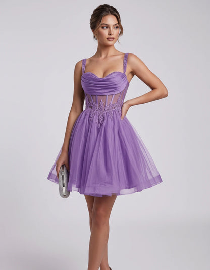 Caravelle Mini Dresses — Light Purple | SKU: RB-e7e7aa-lightp4e-2,RB-e7e7aa-lightp4e-4,RB-e7e7aa-lightp4e-6,RB-e7e7aa-lightp4e-8,RB-e7e7aa-lightp4e-10,RB-e7e7aa-lightp4e-12,RB-e7e7aa-lightp4e-14,RB-e7e7aa-lightp4e-14W,RB-e7e7aa-lightp4e-16,RB-e7e7aa-lightp4e-16W,RB-e7e7aa-lightp4e-18W,RB-e7e7aa-lightp4e-20W
