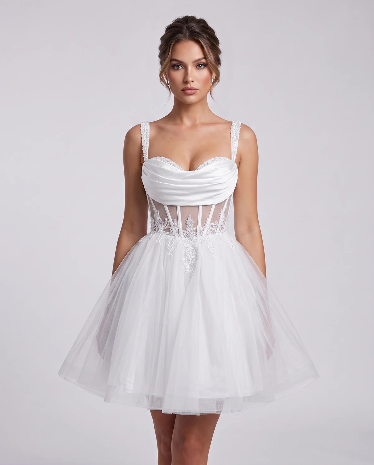 Caravelle Mini Dresses — White