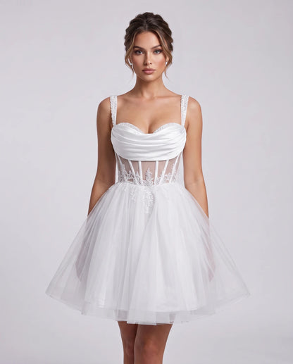 Caravelle Mini Dresses — White
