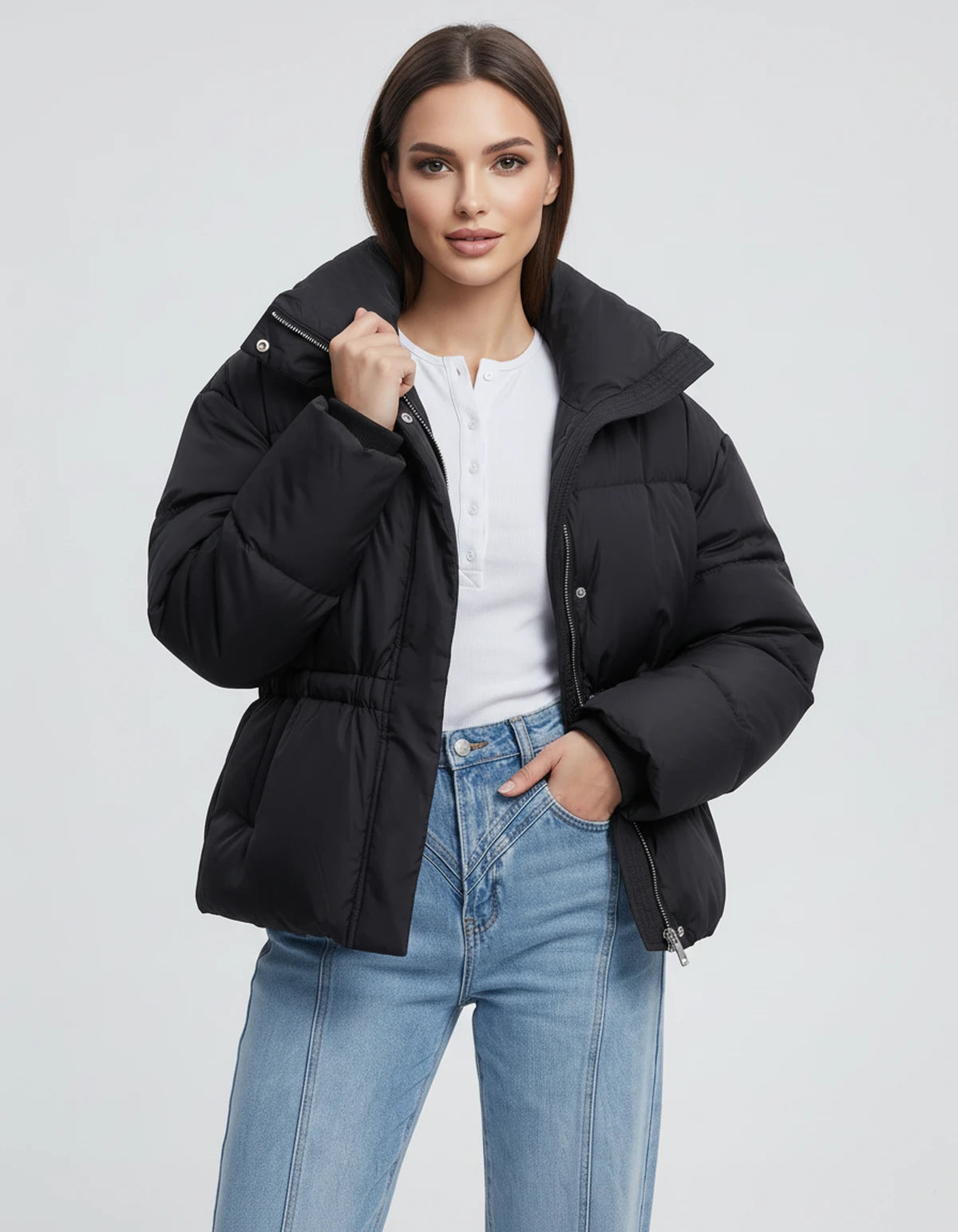 Cariselle Jackets — Black | SKU: RB-a38ec8-black-XS,RB-a38ec8-black-S,RB-a38ec8-black-M,RB-a38ec8-black-L