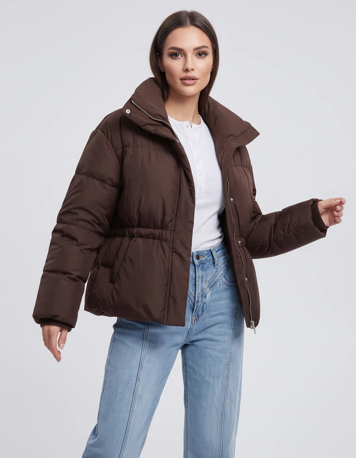 Cariselle Jackets — Brown | SKU: RB-a38ec8-brown-XS,RB-a38ec8-brown-S,RB-a38ec8-brown-M,RB-a38ec8-brown-L