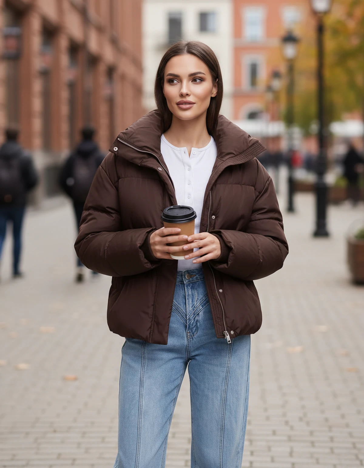 Cariselle Jackets — Brown | SKU: RB-a38ec8-brown-XS,RB-a38ec8-brown-S,RB-a38ec8-brown-M,RB-a38ec8-brown-L