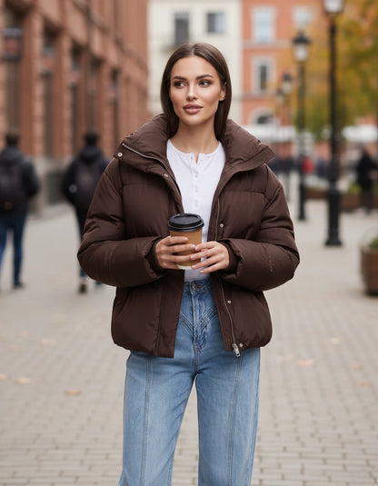 Cariselle Jackets — Brown | SKU: RB-a38ec8-brown-XS,RB-a38ec8-brown-S,RB-a38ec8-brown-M,RB-a38ec8-brown-L