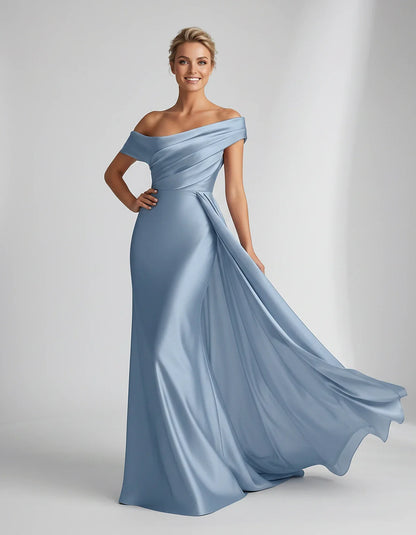 Teal,beige,green,pink,dusty Rose,dusty Blue,coral,blue,gold,lilac,black,plum,burgundy,red,fuchsia,brown Satin Mermaid V-Neck | SKU: VM-584920173641258-DUSTYBLUE-L,VM-584920173641258-DUSTYBLUE-M,VM-584920173641258-DUSTYBLUE-S,VM-584920173641258-DUSTYBLUE-XL,VM-584920173641258-DUSTYBLUE-XS