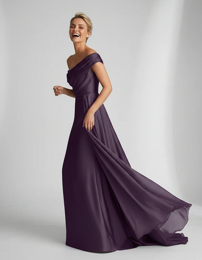 Teal,beige,green,pink,dusty Rose,dusty Blue,coral,blue,gold,lilac,black,plum,burgundy,red,fuchsia,brown Satin Mermaid V-Neck | SKU: VM-584920173641258-PLUM-L,VM-584920173641258-PLUM-M,VM-584920173641258-PLUM-S,VM-584920173641258-PLUM-XL,VM-584920173641258-PLUM-XS
