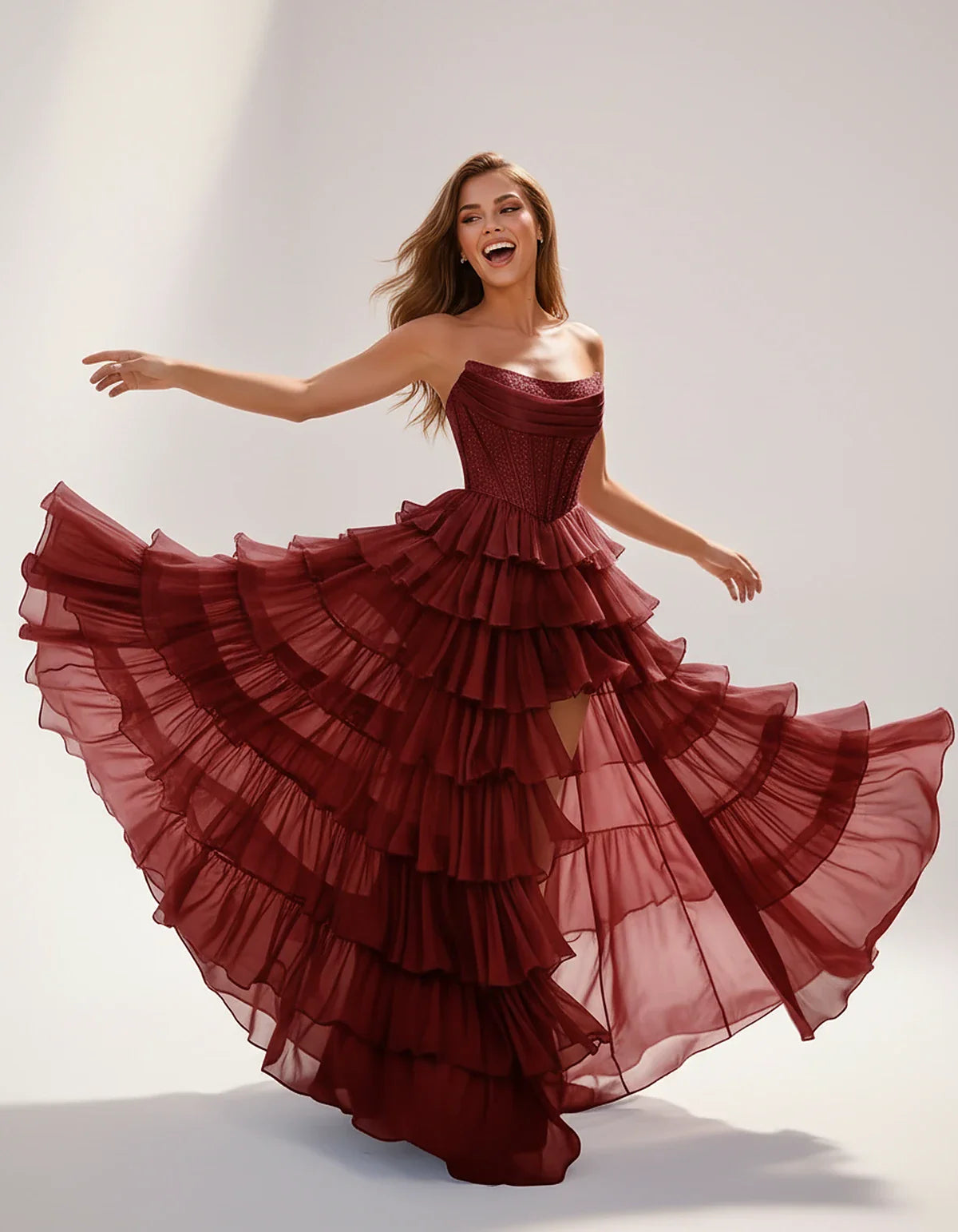 Black,sky Blue,light Blue,blue,yellow,lilac,navy,burgundy,wine,pink,red,white,coral,brown,orange,purple Satin Mermaid V-Neck | SKU: CMD-583920174628451-BURGUNDY-L,CMD-583920174628451-BURGUNDY-M,CMD-583920174628451-BURGUNDY-S,CMD-583920174628451-BURGUNDY-XL,CMD-583920174628451-BURGUNDY-XS