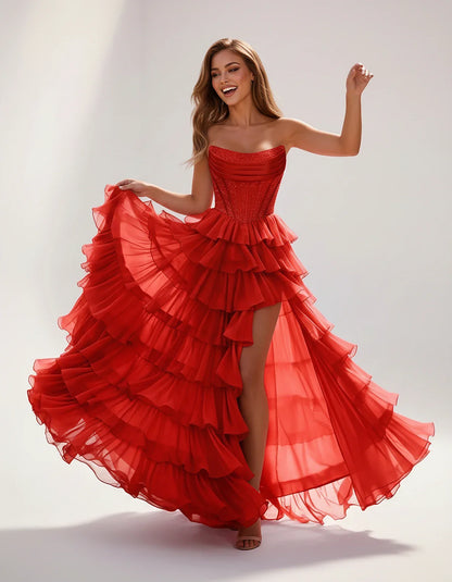 Black,sky Blue,light Blue,blue,yellow,lilac,navy,burgundy,wine,pink,red,white,coral,brown,orange,purple Satin Mermaid V-Neck | SKU: CMD-583920174628451-RED-L,CMD-583920174628451-RED-M,CMD-583920174628451-RED-S,CMD-583920174628451-RED-XL,CMD-583920174628451-RED-XS