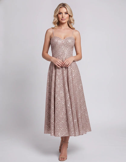 Sequin Spaghetti Strap Sweetheart A-Line Midi Dress with Pockets for Party, Cocktail, Evening, Wedding Guest, Graduation & Su | SKU: CLD-739582046193857-DUSTYPINK-L,CLD-739582046193857-DUSTYPINK-M,CLD-739582046193857-DUSTYPINK-S,CLD-739582046193857-DUSTYPINK-XL,CLD-739582046193857-DUSTYPINK-XS