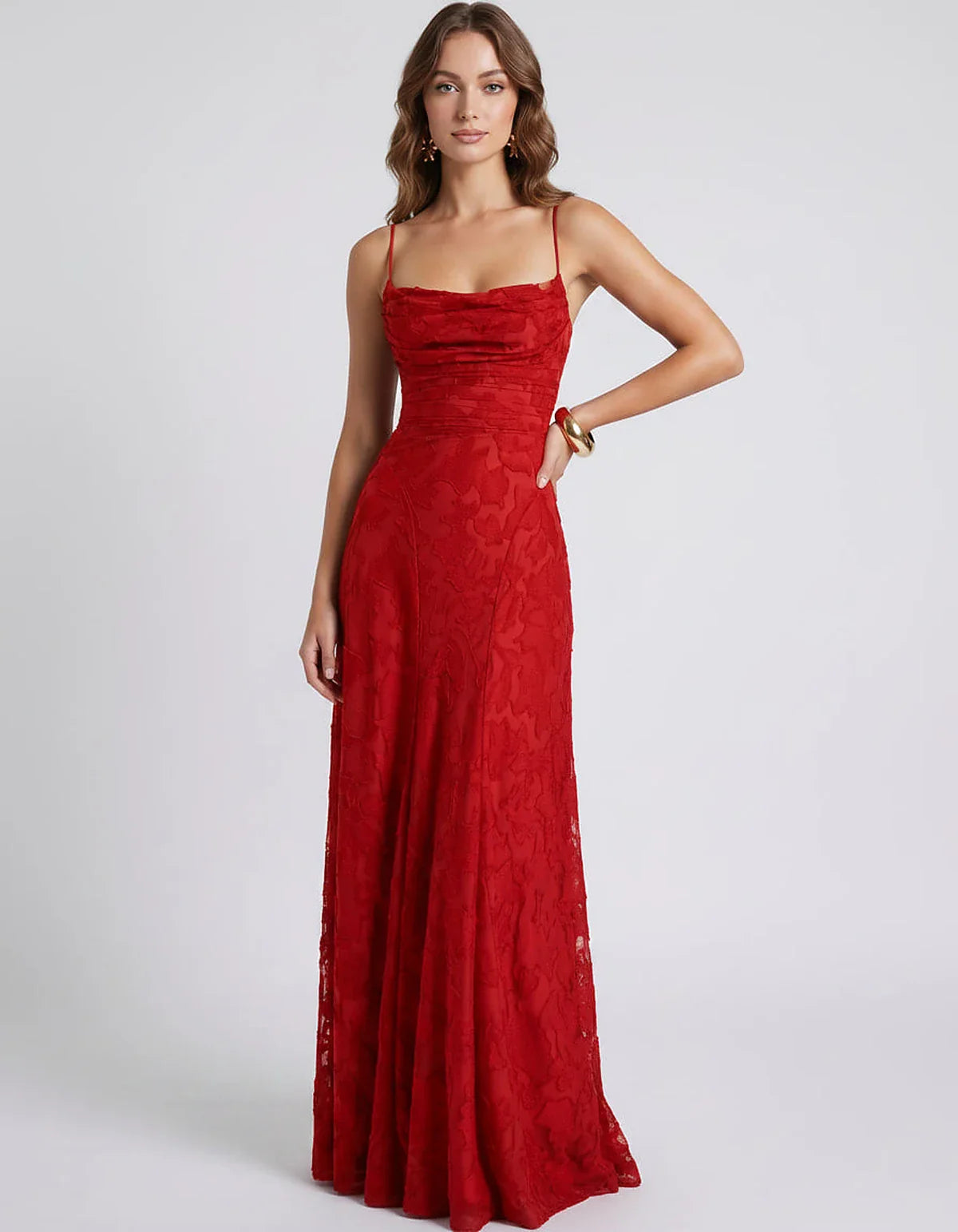 Burgundy,white,pink,black,red,olive,light Blue,yellow,lilack,ten,navy,green,brown,orange,turquoise,hot Pink Satin Mermaid V-N | SKU: CM-582741936420157-RED-L,CM-582741936420157-RED-M,CM-582741936420157-RED-S,CM-582741936420157-RED-XL,CM-582741936420157-RED-XS