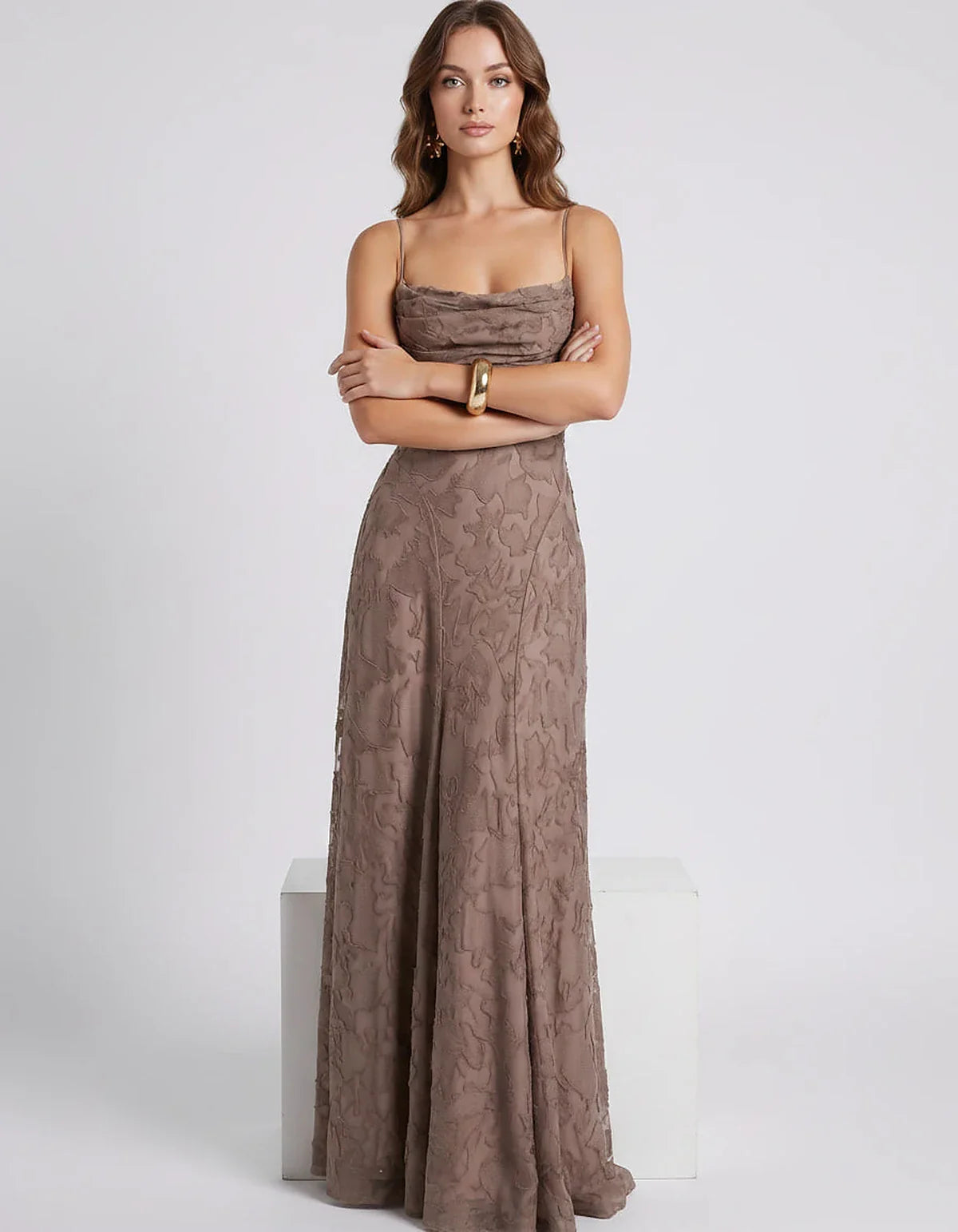 Burgundy,white,pink,black,red,olive,light Blue,yellow,lilack,ten,navy,green,brown,orange,turquoise,hot Pink Satin Mermaid V-N | SKU: CM-582741936420157-TAN-L,CM-582741936420157-TAN-M,CM-582741936420157-TAN-S,CM-582741936420157-TAN-XL,CM-582741936420157-TAN-XS