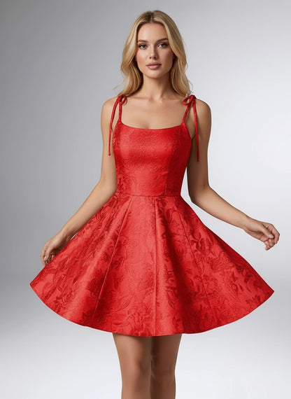 Celestine Mini Dresses — Red | SKU: RB-45dd37-red-2,RB-45dd37-red-4,RB-45dd37-red-6,RB-45dd37-red-8,RB-45dd37-red-10,RB-45dd37-red-12,RB-45dd37-red-14,RB-45dd37-red-16,RB-45dd37-red-16W,RB-45dd37-red-18W,RB-45dd37-red-20W,RB-45dd37-red-22W