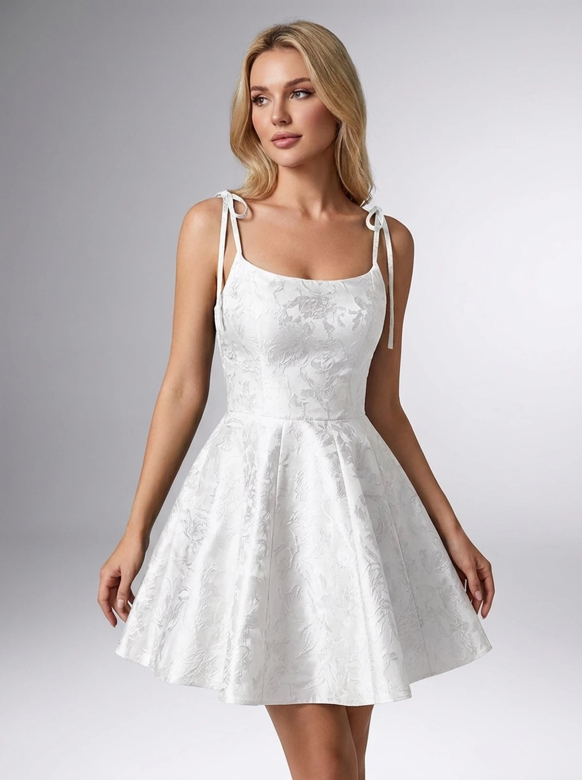 Celestine Mini Dresses — White