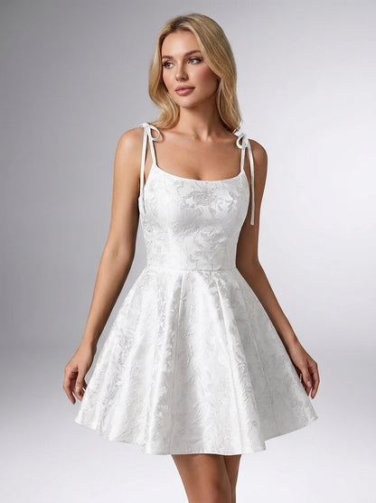 Celestine Mini Dresses — White