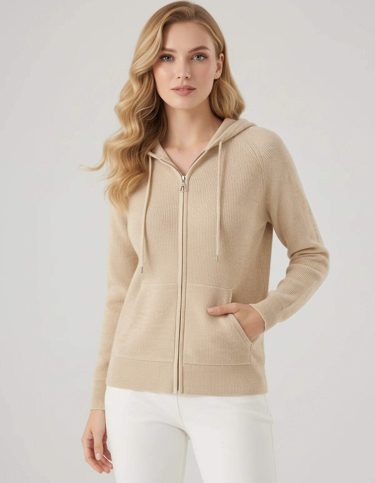 Celimene Cardigans — Beige | SKU: RB-2365f3-beige-XS,RB-2365f3-beige-S,RB-2365f3-beige-M,RB-2365f3-beige-L,RB-2365f3-beige-XL,RB-2365f3-beige-2XL