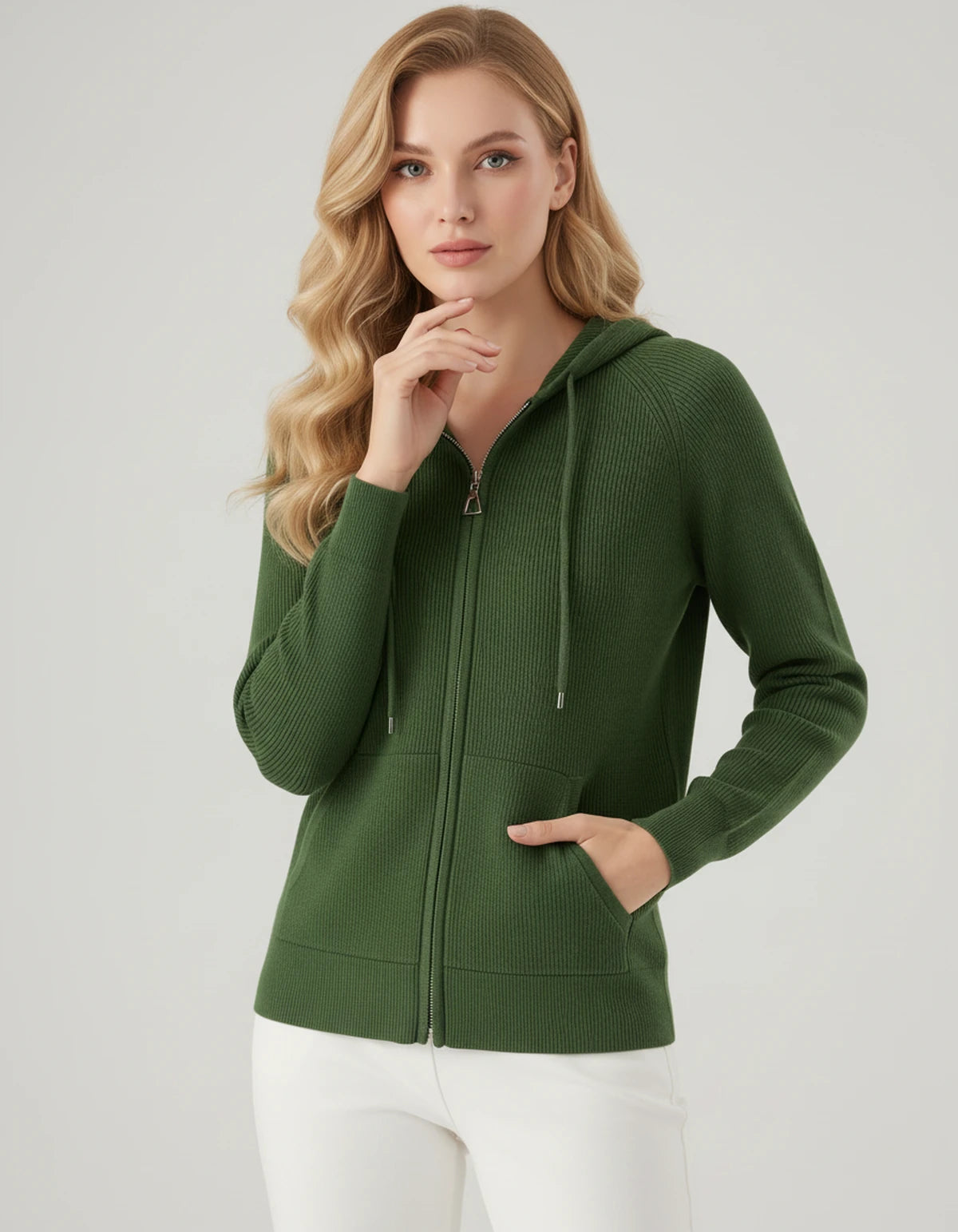 Celimene Cardigans — Green | SKU: RB-2365f3-green-XS,RB-2365f3-green-S,RB-2365f3-green-M,RB-2365f3-green-L,RB-2365f3-green-XL,RB-2365f3-green-2XL