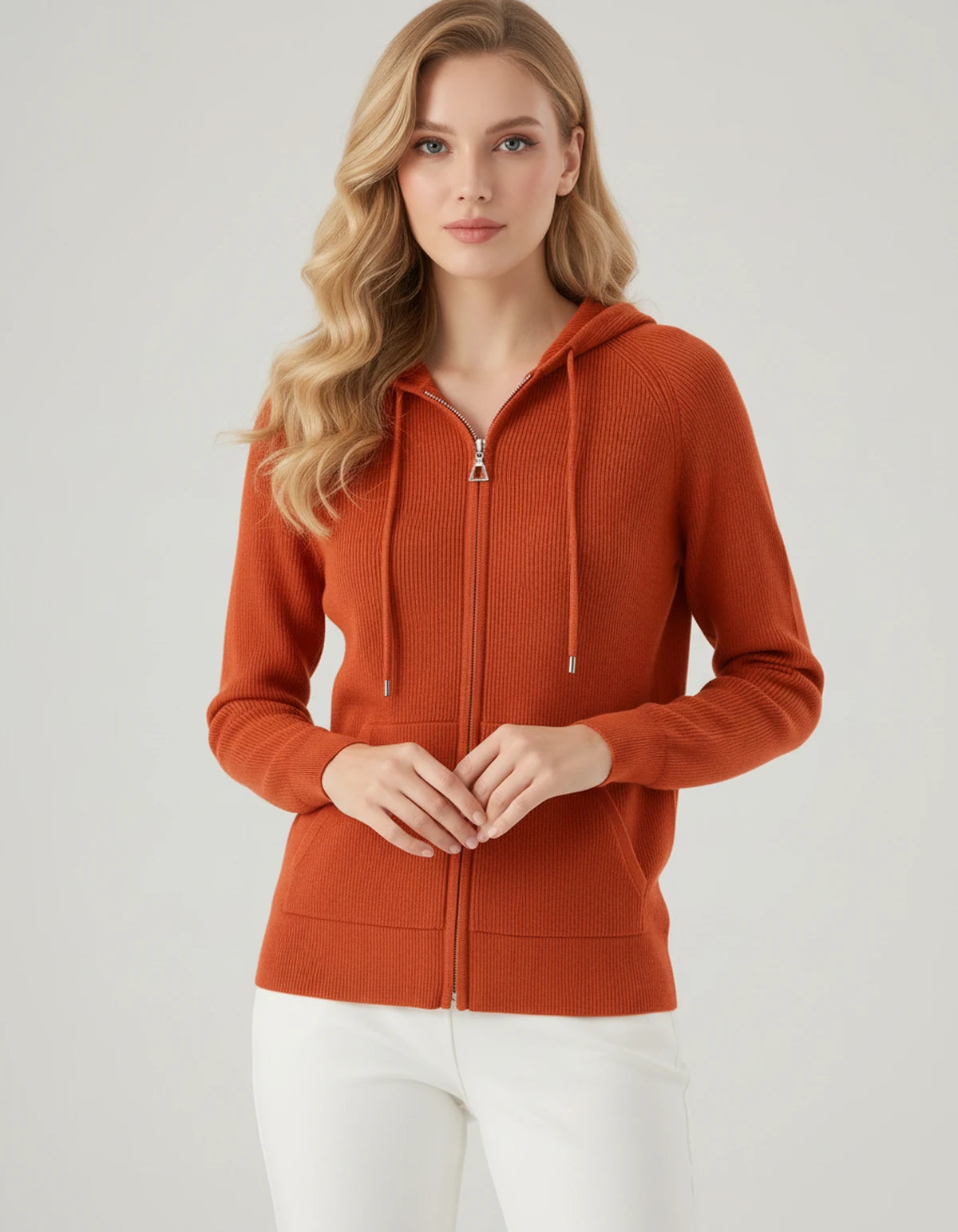 Celimene Cardigans — Orange | SKU: RB-2365f3-orange-XS,RB-2365f3-orange-S,RB-2365f3-orange-M,RB-2365f3-orange-L,RB-2365f3-orange-XL,RB-2365f3-orange-2XL