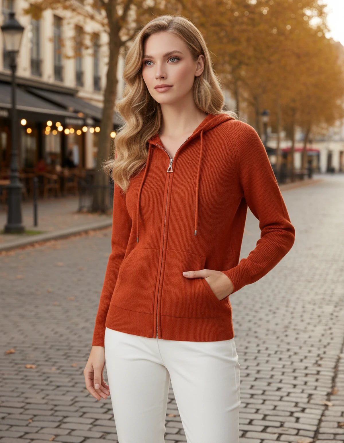 Celimene Cardigans — Orange | SKU: RB-2365f3-orange-XS,RB-2365f3-orange-S,RB-2365f3-orange-M,RB-2365f3-orange-L,RB-2365f3-orange-XL,RB-2365f3-orange-2XL