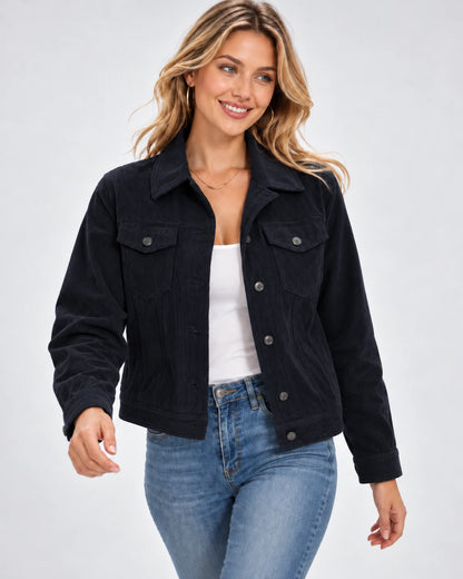 Cendrine Jackets — Black | SKU: RB-684436-black-XS,RB-684436-black-S,RB-684436-black-M,RB-684436-black-L,RB-684436-black-XL,RB-684436-black-2XL