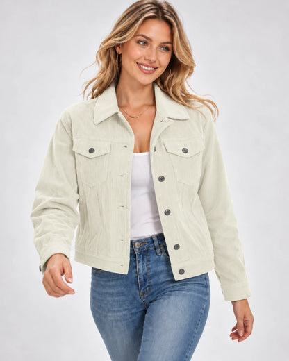 Cendrine Jackets — Cream White | SKU: RB-684436-creamw0d-XS,RB-684436-creamw0d-S,RB-684436-creamw0d-M,RB-684436-creamw0d-L,RB-684436-creamw0d-XL,RB-684436-creamw0d-2XL