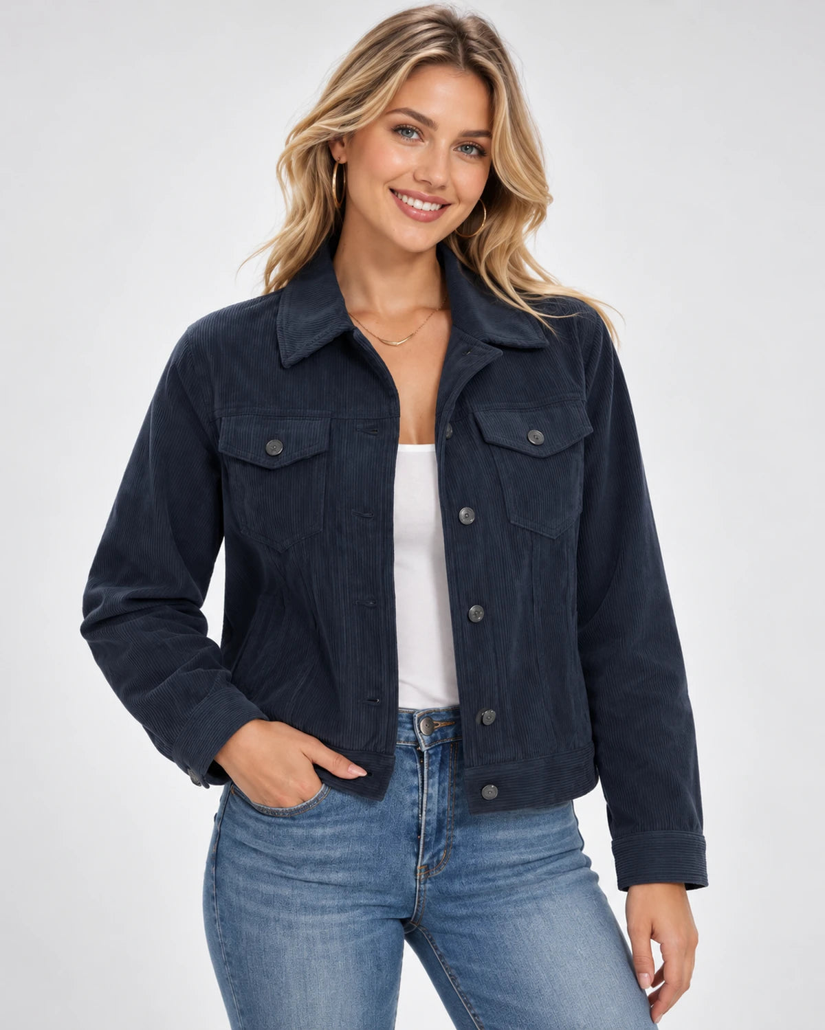Cendrine Jackets — Navy