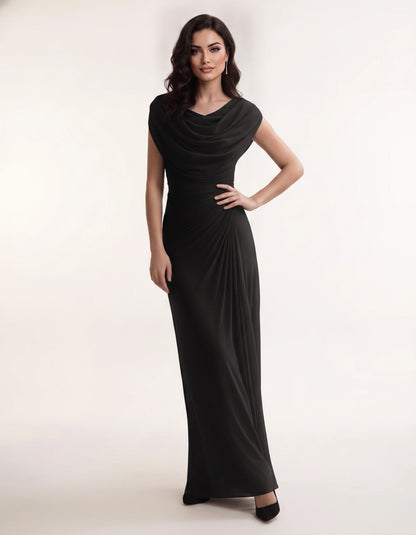 Cerelia Maxi Dresses — Black | SKU: RB-185c20-black-XS,RB-185c20-black-S,RB-185c20-black-M,RB-185c20-black-L,RB-185c20-black-XL,RB-185c20-black-2XL
