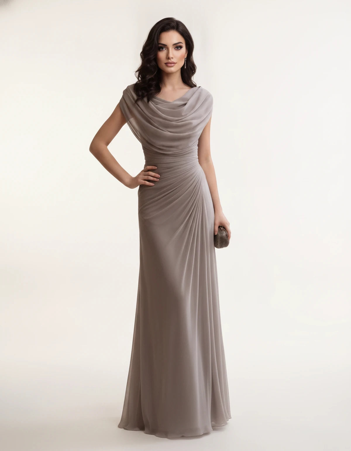 Cerelia Maxi Dresses — Khaki | SKU: RB-185c20-khaki-XS,RB-185c20-khaki-S,RB-185c20-khaki-M,RB-185c20-khaki-L,RB-185c20-khaki-XL,RB-185c20-khaki-2XL
