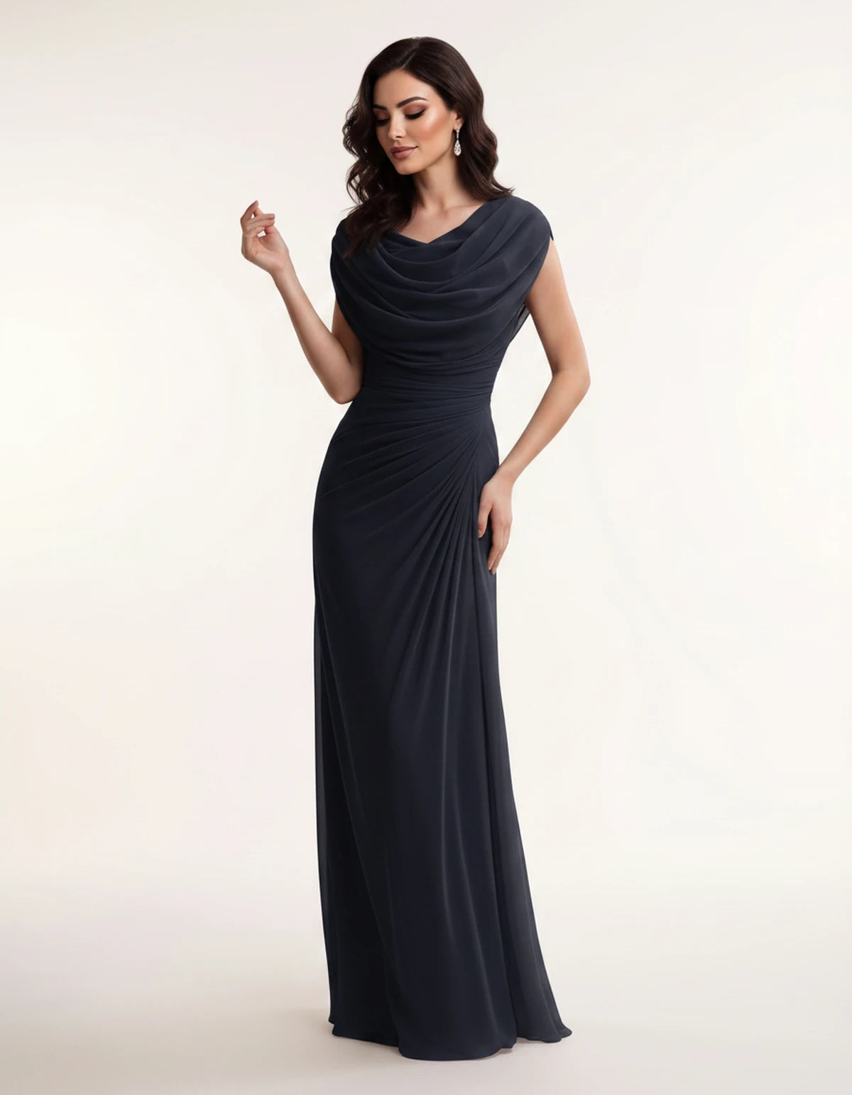 Cerelia Maxi Dresses — Navy Blue | SKU: RB-185c20-navyblue-XS,RB-185c20-navyblue-S,RB-185c20-navyblue-M,RB-185c20-navyblue-L,RB-185c20-navyblue-XL,RB-185c20-navyblue-2XL