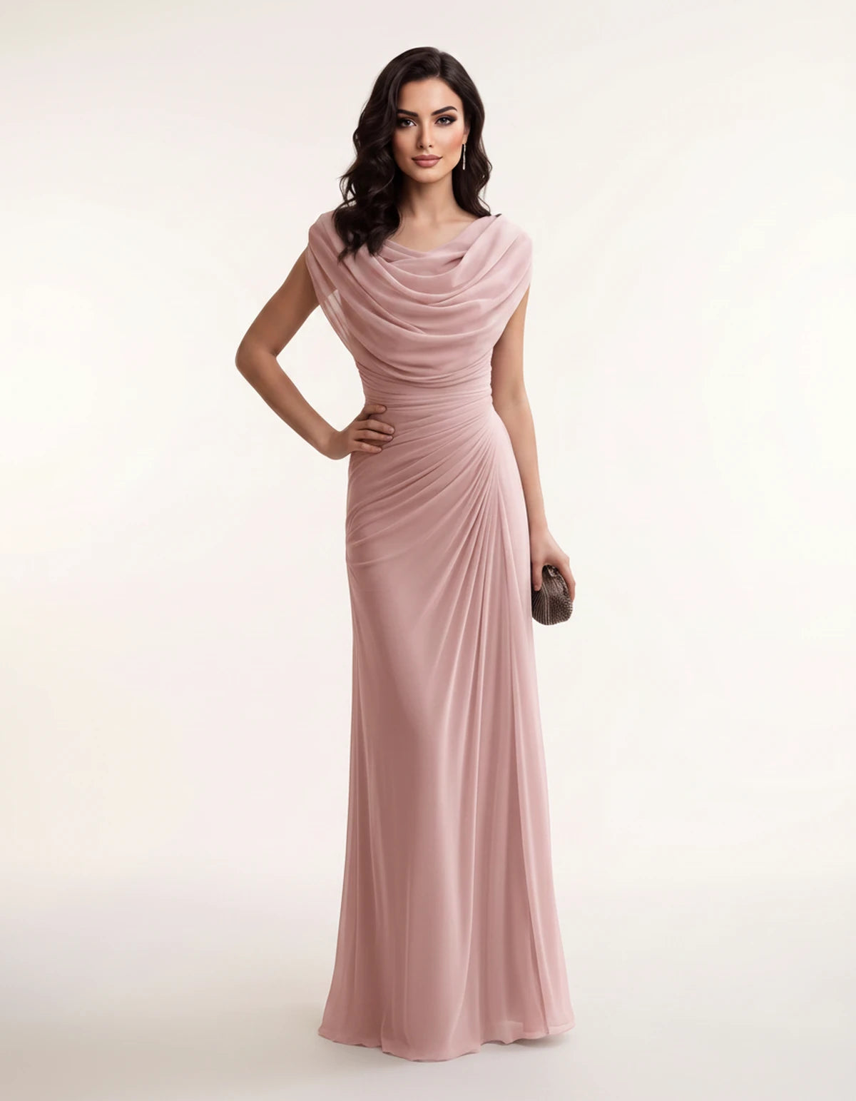 Cerelia Maxi Dresses — Pink | SKU: RB-185c20-pink-XS,RB-185c20-pink-S,RB-185c20-pink-M,RB-185c20-pink-L,RB-185c20-pink-XL,RB-185c20-pink-2XL