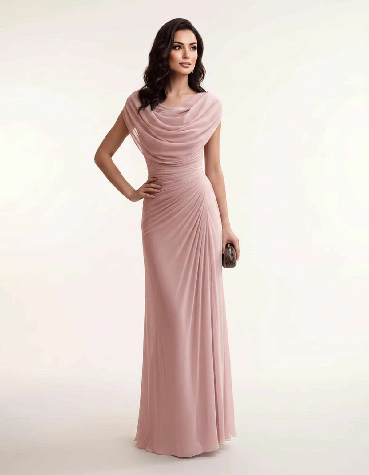 Cerelia Maxi Dresses — Pink | SKU: RB-185c20-pink-XS,RB-185c20-pink-S,RB-185c20-pink-M,RB-185c20-pink-L,RB-185c20-pink-XL,RB-185c20-pink-2XL