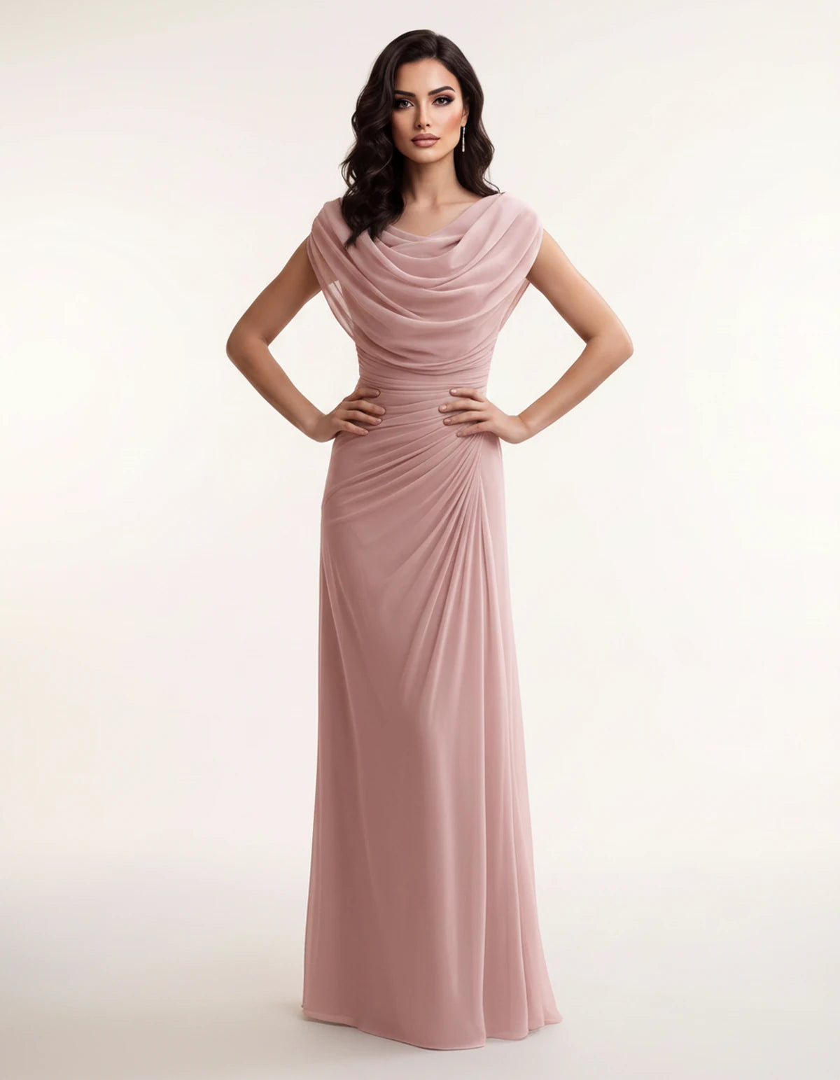 Cerelia Maxi Dresses — Pink | SKU: RB-185c20-pink-XS,RB-185c20-pink-S,RB-185c20-pink-M,RB-185c20-pink-L,RB-185c20-pink-XL,RB-185c20-pink-2XL