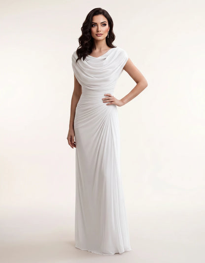 Cerelia Maxi Dresses — White | SKU: RB-185c20-white-XS,RB-185c20-white-S,RB-185c20-white-M,RB-185c20-white-L,RB-185c20-white-XL,RB-185c20-white-2XL