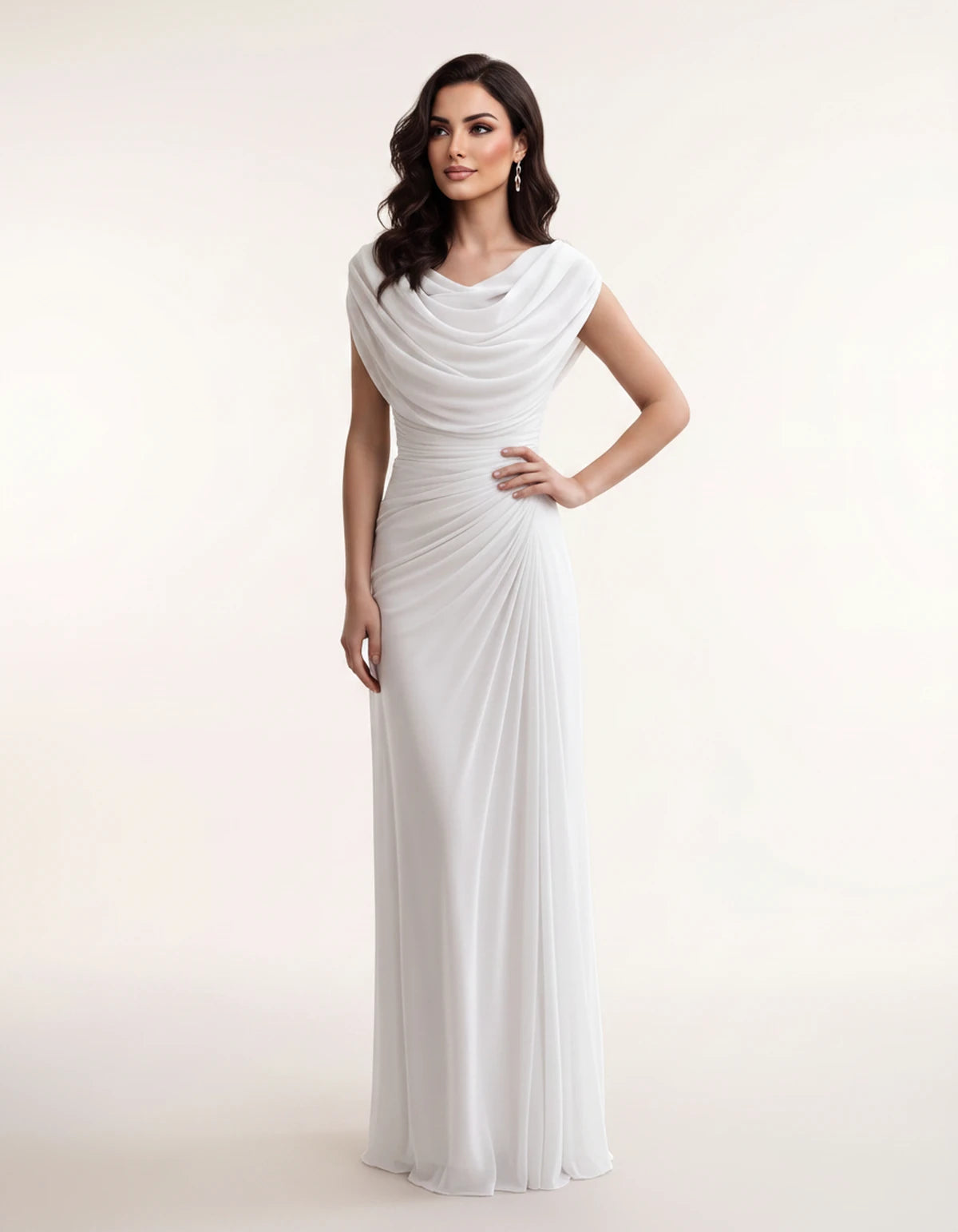 Cerelia Maxi Dresses — White | SKU: RB-185c20-white-XS,RB-185c20-white-S,RB-185c20-white-M,RB-185c20-white-L,RB-185c20-white-XL,RB-185c20-white-2XL