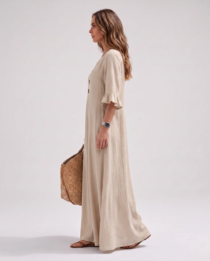 Cerise Maxi Dresses — CX2616 Khaki | SKU: RB-4c5291-cx261600-XS,RB-4c5291-cx261600-S,RB-4c5291-cx261600-M,RB-4c5291-cx261600-L,RB-4c5291-cx261600-XL,RB-4c5291-cx261600-2XL
