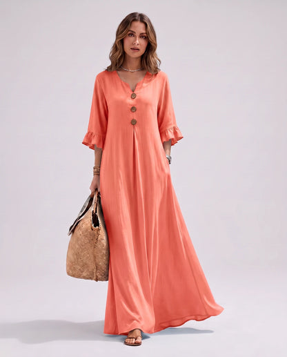 Cerise Maxi Dresses — CX2616 Orange