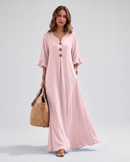 Cerise Maxi Dresses — CX2616 Pink