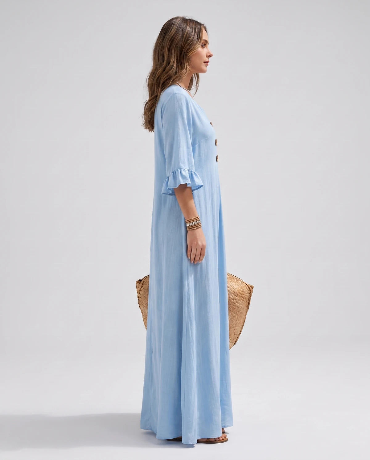 Cerise Maxi Dresses — CX2616 Sky blue | SKU: RB-4c5291-cx261646-XS,RB-4c5291-cx261646-S,RB-4c5291-cx261646-M,RB-4c5291-cx261646-L,RB-4c5291-cx261646-XL,RB-4c5291-cx261646-2XL