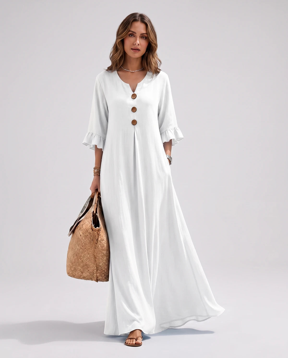 Cerise Maxi Dresses — CX2616 white