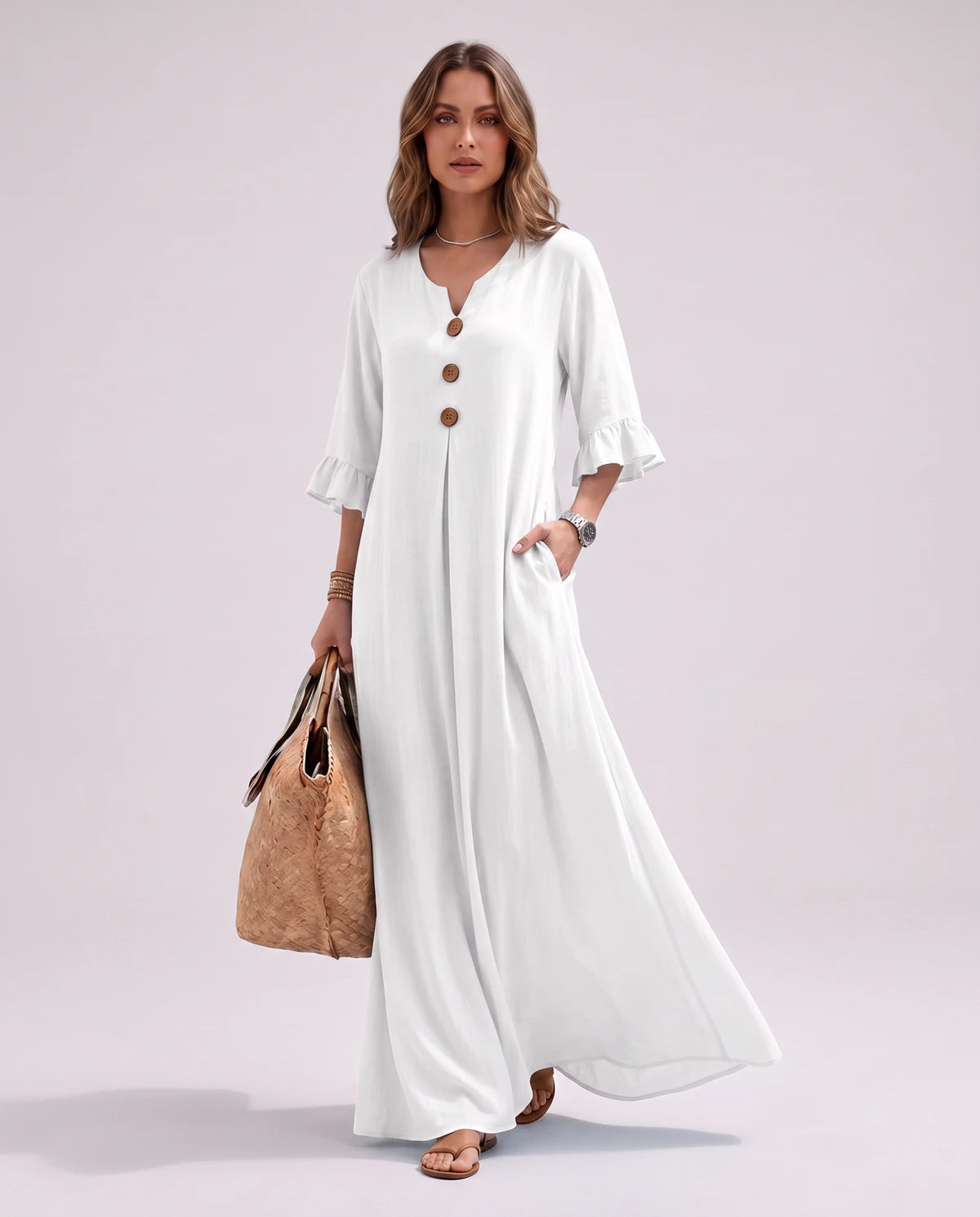 Cerise Maxi Dresses — CX2616 white | SKU: RB-4c5291-cx2616ee-XS,RB-4c5291-cx2616ee-S,RB-4c5291-cx2616ee-M,RB-4c5291-cx2616ee-L,RB-4c5291-cx2616ee-XL,RB-4c5291-cx2616ee-2XL