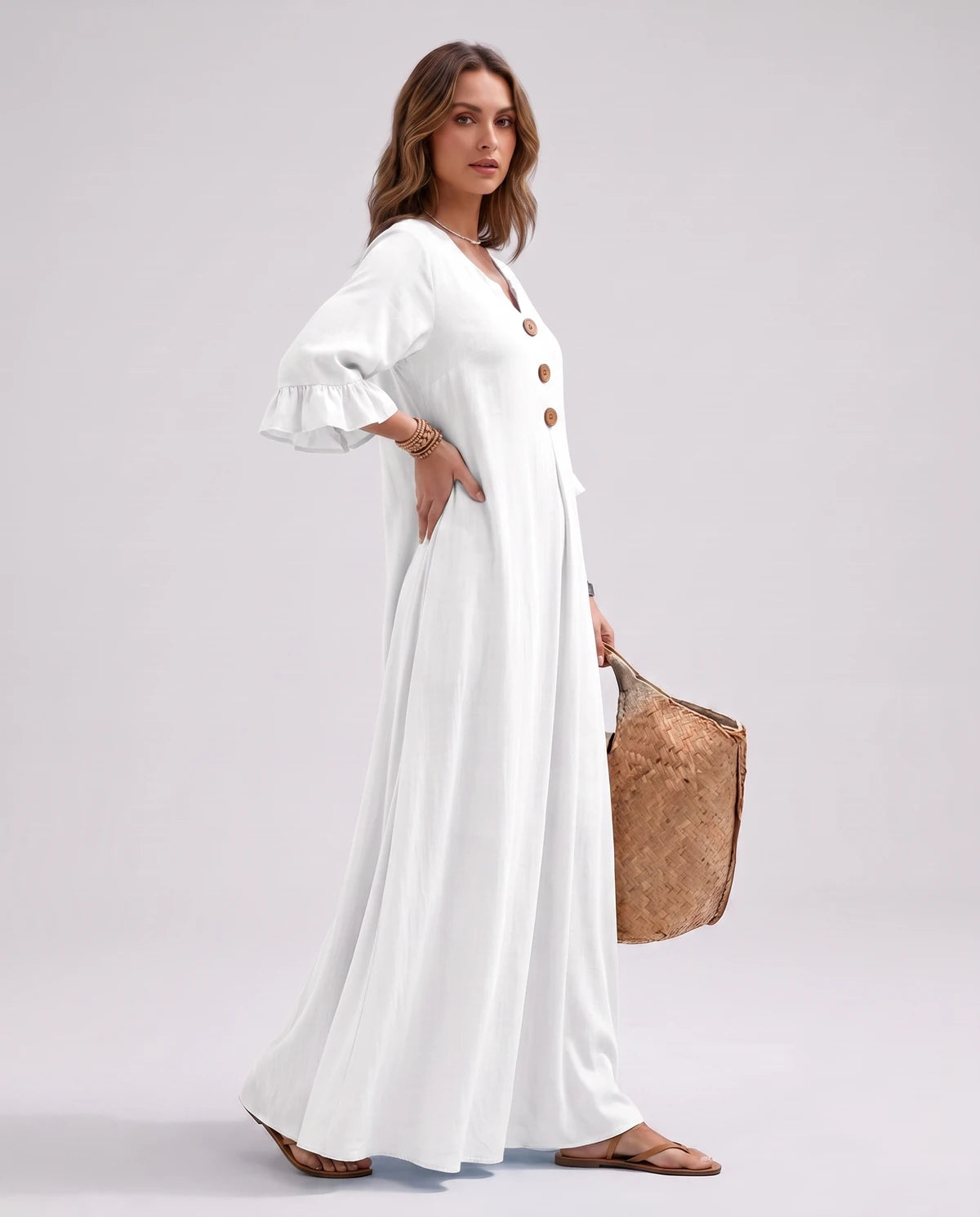 Cerise Maxi Dresses — CX2616 white | SKU: RB-4c5291-cx2616ee-XS,RB-4c5291-cx2616ee-S,RB-4c5291-cx2616ee-M,RB-4c5291-cx2616ee-L,RB-4c5291-cx2616ee-XL,RB-4c5291-cx2616ee-2XL