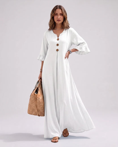 Cerise Maxi Dresses — CX2616 white | SKU: RB-4c5291-cx2616ee-XS,RB-4c5291-cx2616ee-S,RB-4c5291-cx2616ee-M,RB-4c5291-cx2616ee-L,RB-4c5291-cx2616ee-XL,RB-4c5291-cx2616ee-2XL