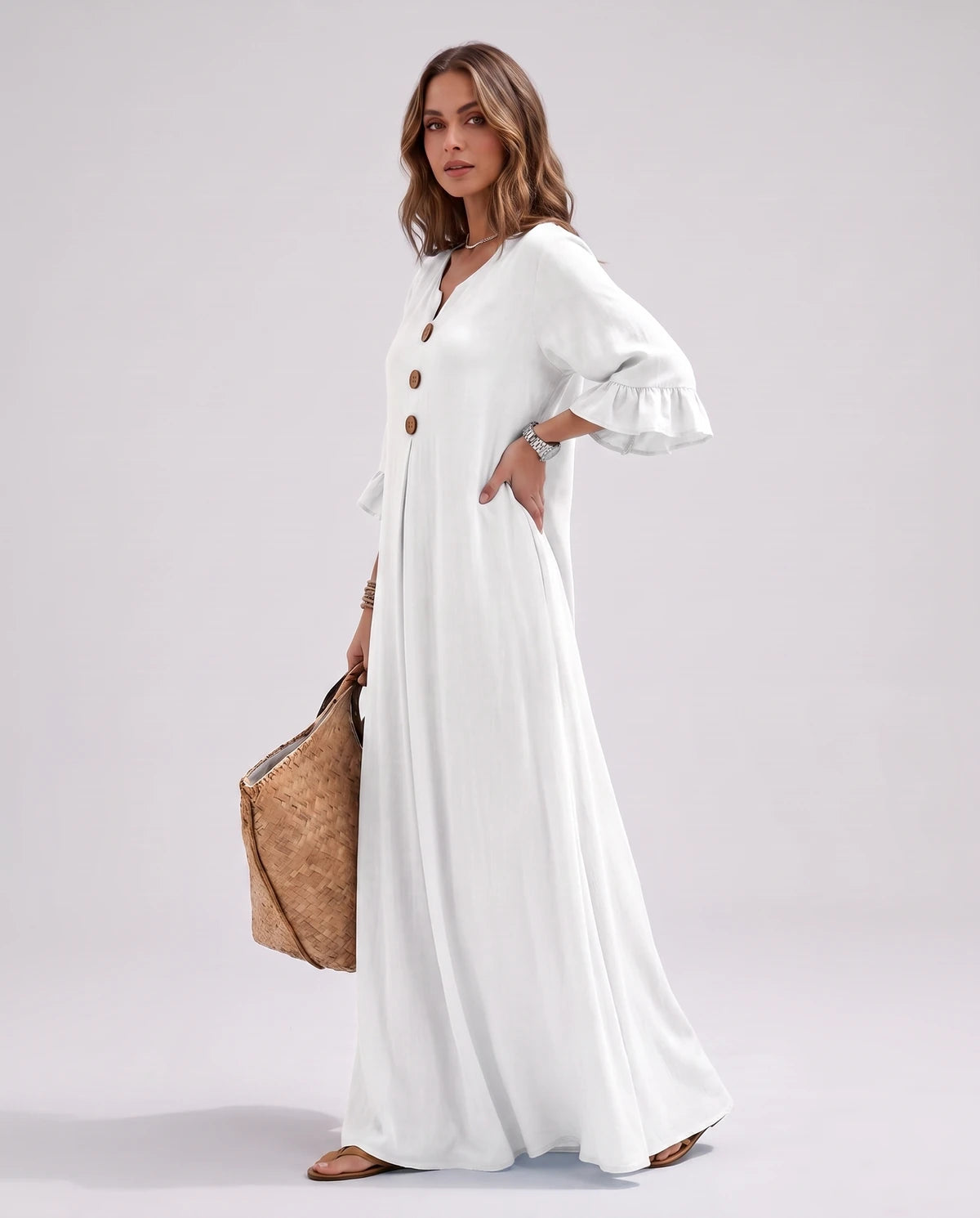 Cerise Maxi Dresses — CX2616 white | SKU: RB-4c5291-cx2616ee-XS,RB-4c5291-cx2616ee-S,RB-4c5291-cx2616ee-M,RB-4c5291-cx2616ee-L,RB-4c5291-cx2616ee-XL,RB-4c5291-cx2616ee-2XL