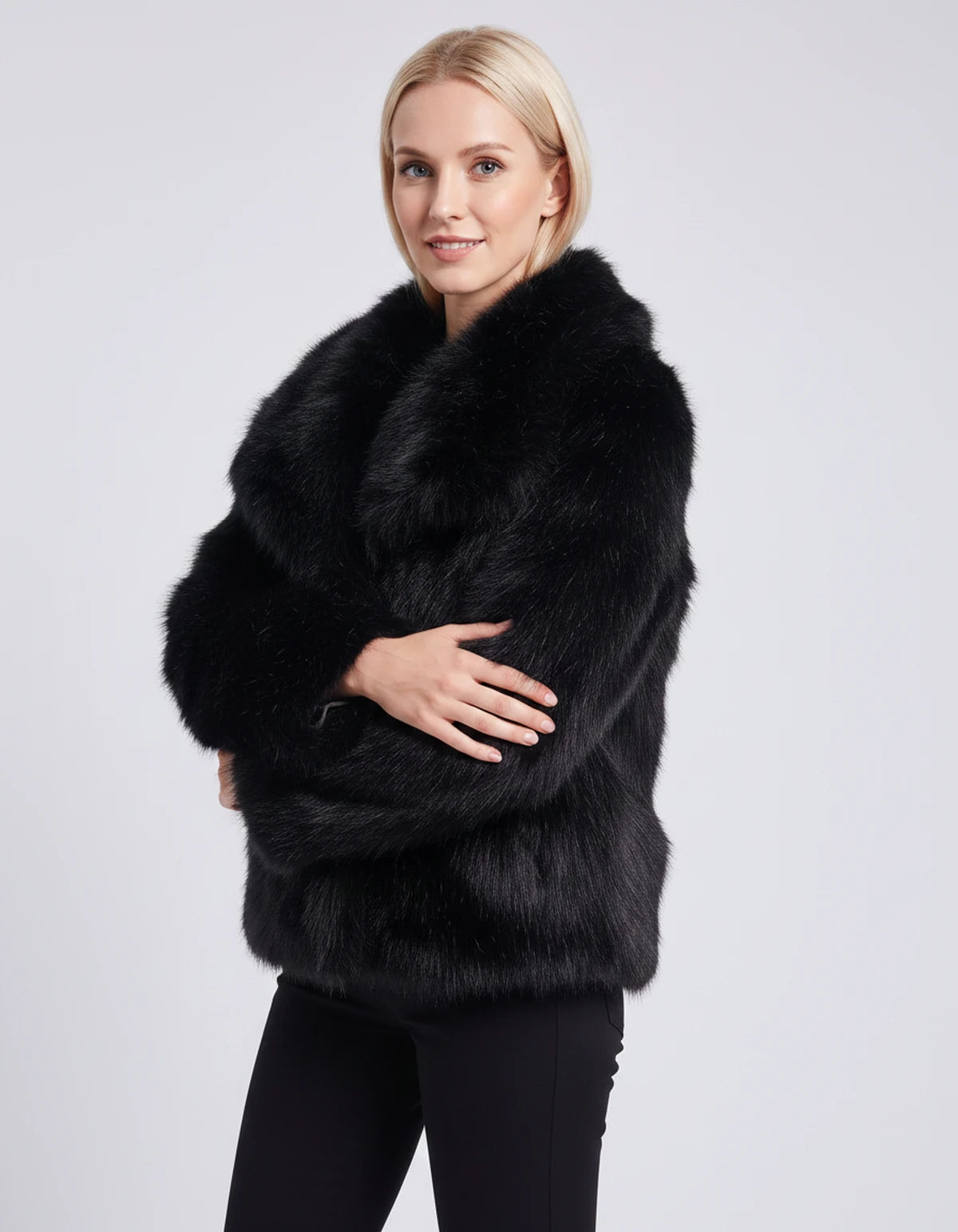 Cesarine Jackets — Black | SKU: RB-d02790-black-XS,RB-d02790-black-S,RB-d02790-black-M,RB-d02790-black-L