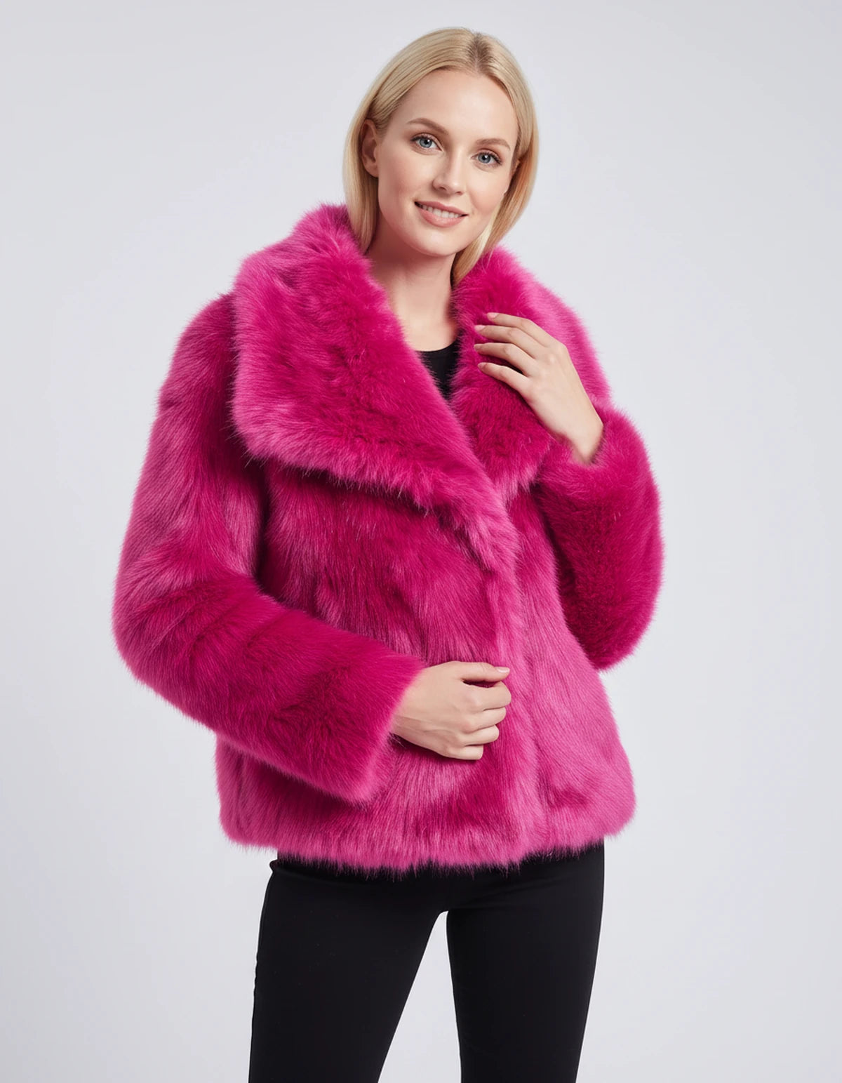 Cesarine Jackets — Pink | SKU: RB-d02790-pink-XS,RB-d02790-pink-S,RB-d02790-pink-M,RB-d02790-pink-L