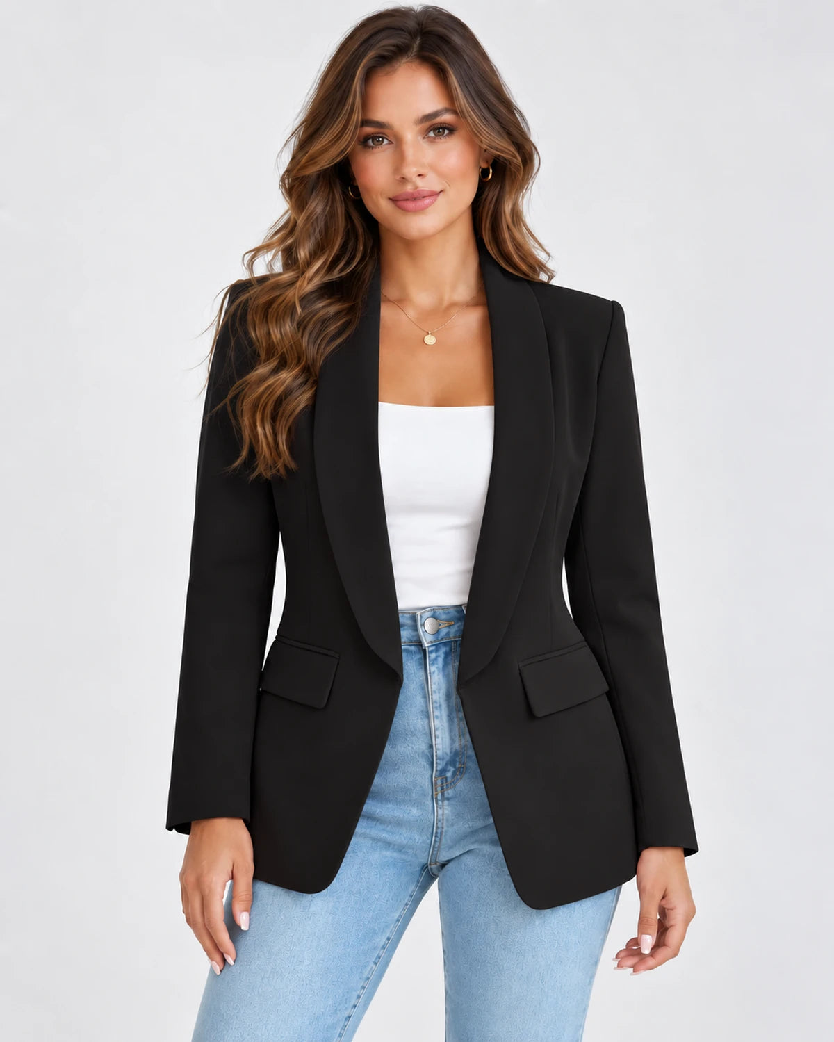 Chandelle Blazer — Black