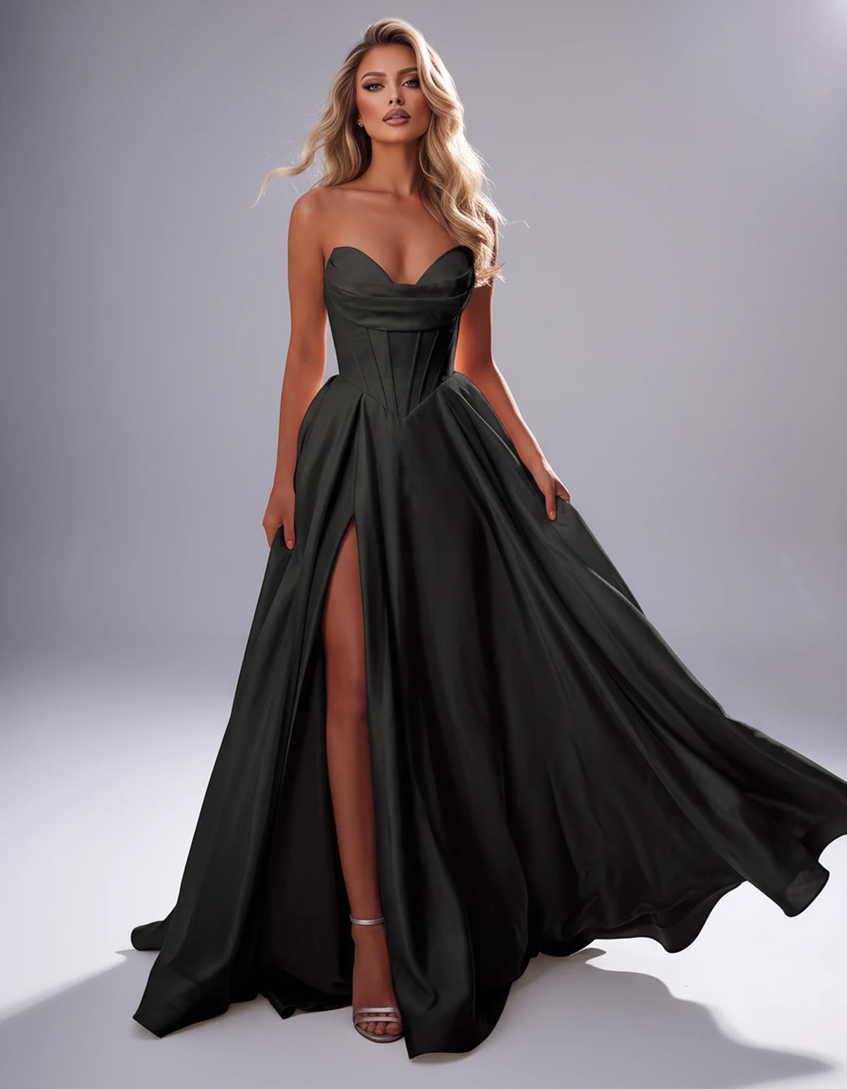Chantilly Maxi Dresses — Black | SKU: RB-97fd12-black-2,RB-97fd12-black-4,RB-97fd12-black-6,RB-97fd12-black-8,RB-97fd12-black-10,RB-97fd12-black-12,RB-97fd12-black-14,RB-97fd12-black-16,RB-97fd12-black-16W,RB-97fd12-black-18W,RB-97fd12-black-20W,RB-97fd12-black-22W