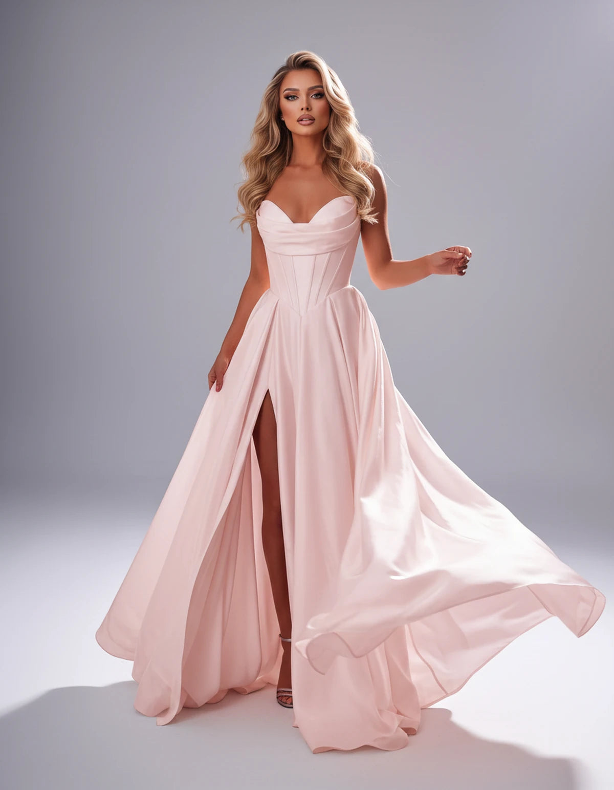Chantilly Maxi Dresses — Blush | SKU: RB-97fd12-blush-2,RB-97fd12-blush-4,RB-97fd12-blush-6,RB-97fd12-blush-8,RB-97fd12-blush-10,RB-97fd12-blush-12,RB-97fd12-blush-14,RB-97fd12-blush-16,RB-97fd12-blush-16W,RB-97fd12-blush-18W,RB-97fd12-blush-20W,RB-97fd12-blush-22W