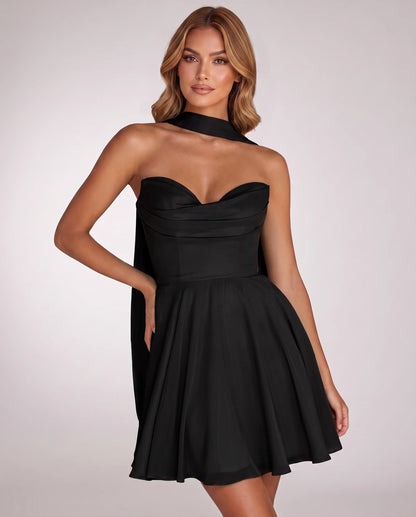 Charlise Mini Dresses — Black